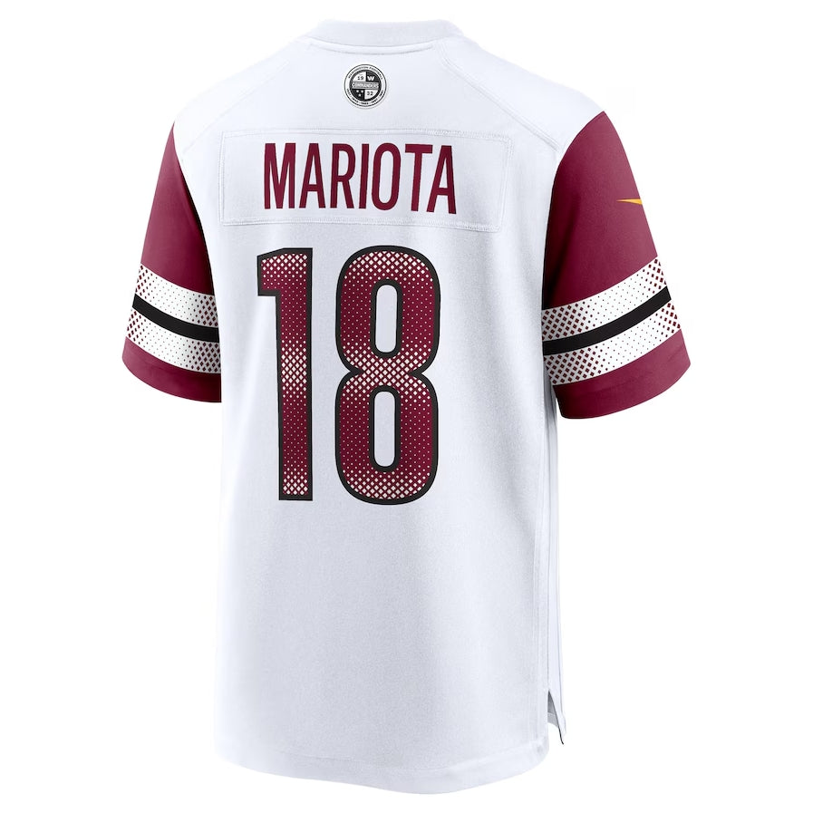 W.Commanders #18 Marcus Mariota Player White Home Game product image 1