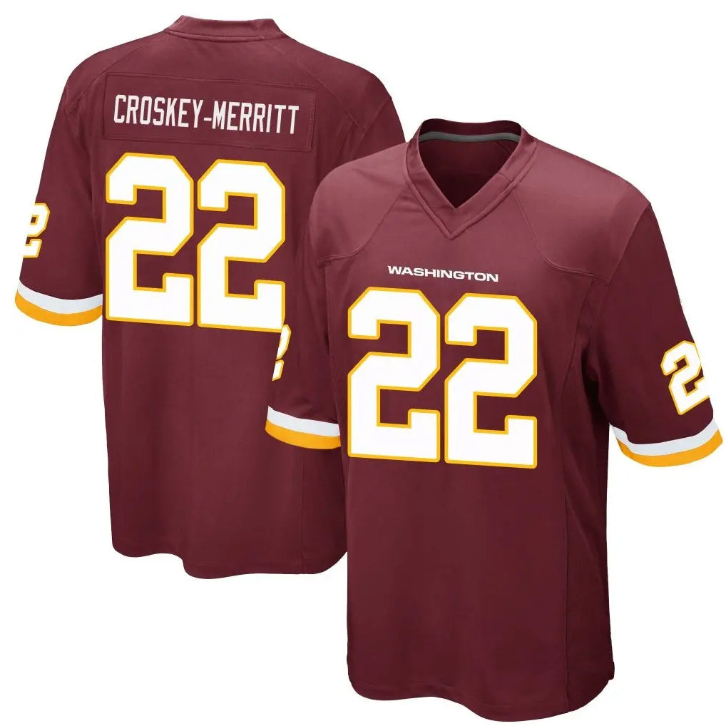 W.Commanders #22 Jacory Croskey-Merritt Player Burgundy product image 1