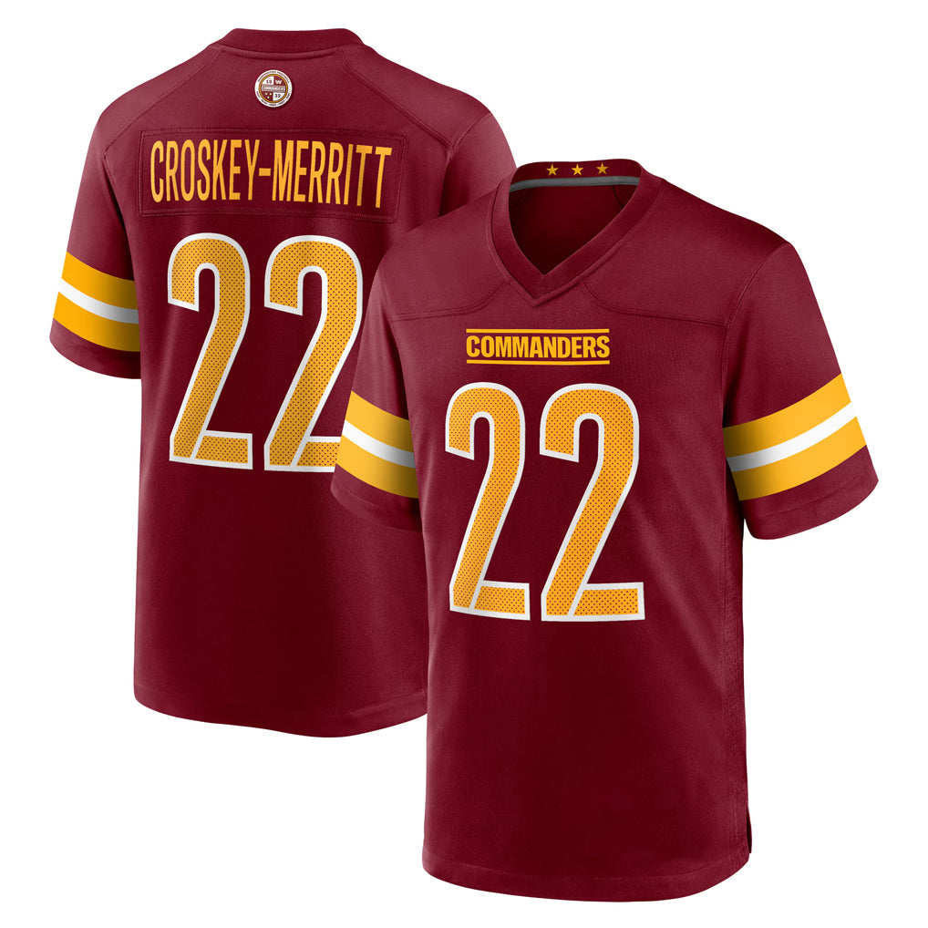 W.Commanders #22 Jacory Croskey-Merritt Player Burgundy product image 1