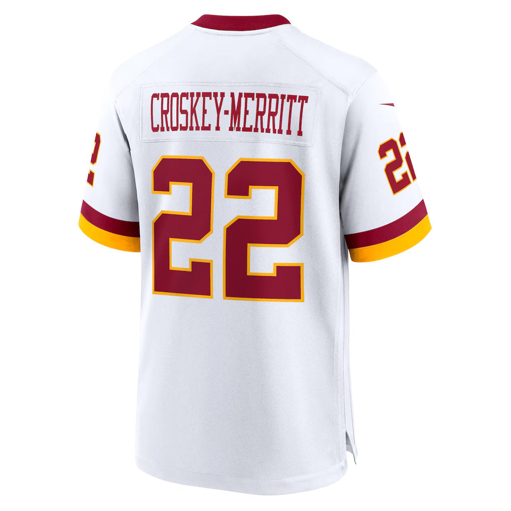 W.Commanders #22 Jacory Croskey-Merritt Player White Home product image 1