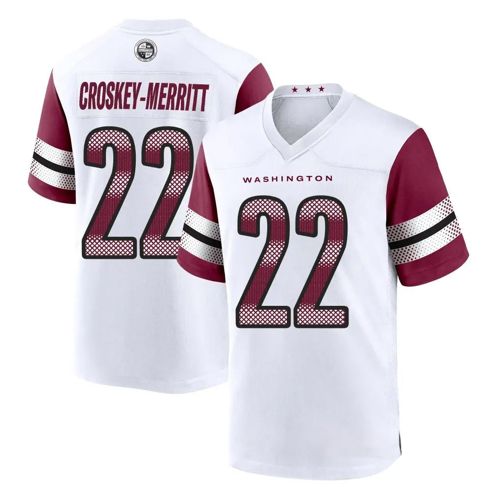 W.Commanders #22 Jacory Croskey-Merritt Player White product image 1