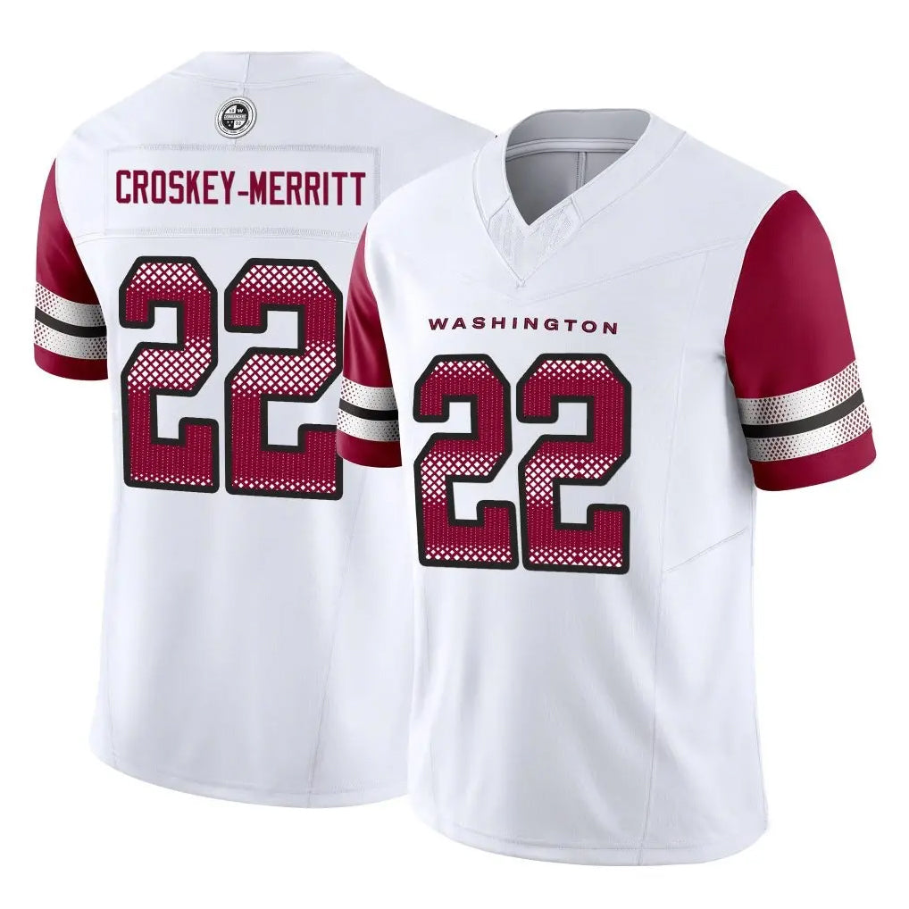 W.Commanders #22 Jacory Croskey-Merritt Player White Vapor product image 1