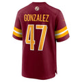 W.Commanders #47 Zane Gonzalez Player Burgundy Game product image 1