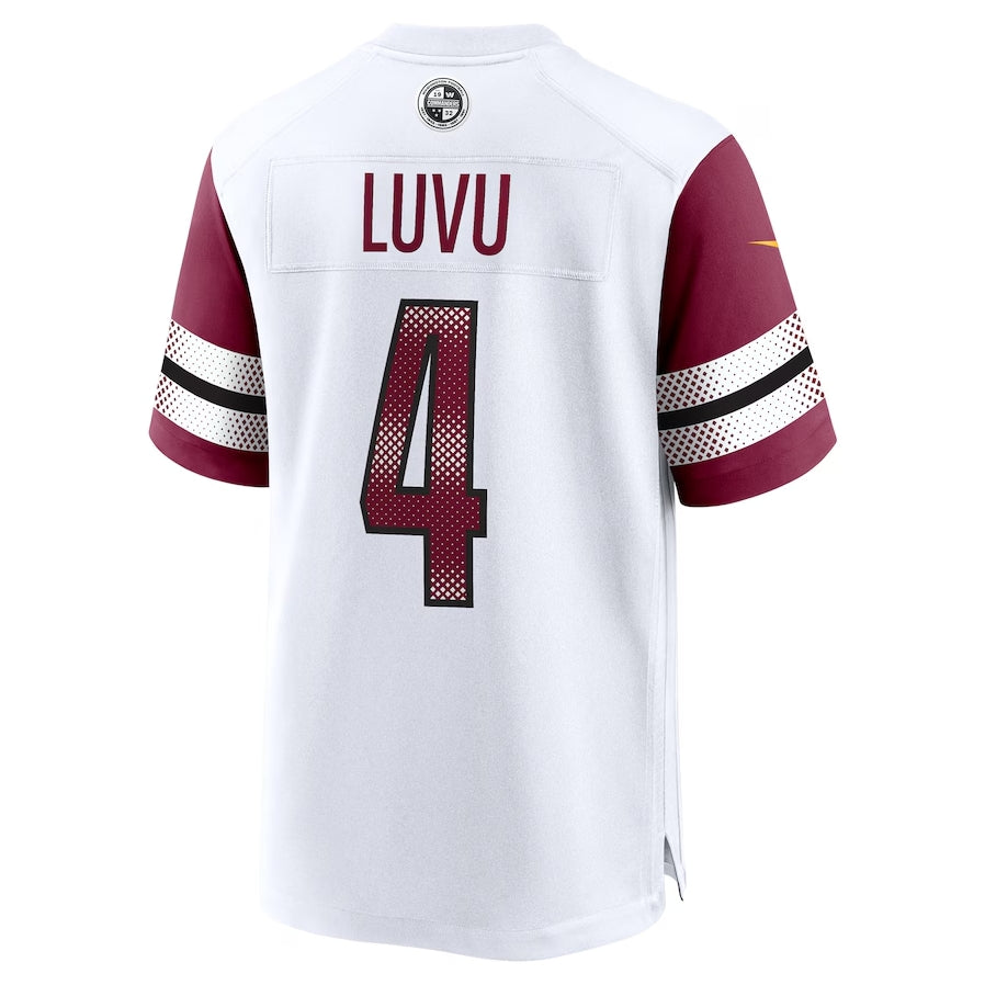 W.Commanders #4 Frankie Luvu Player White Game Stitched product image 1