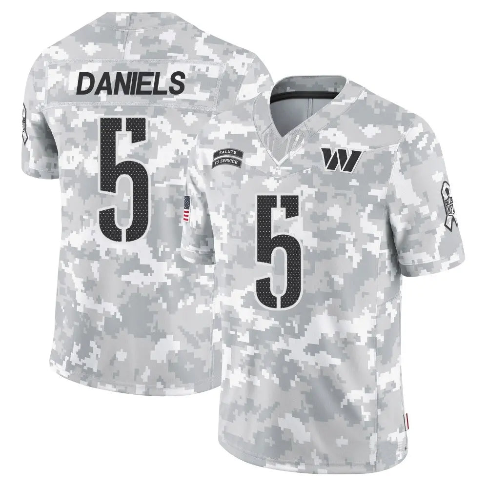 W.Commanders #5 Jayden Daniels Player Limited Arctic Camo product image 1