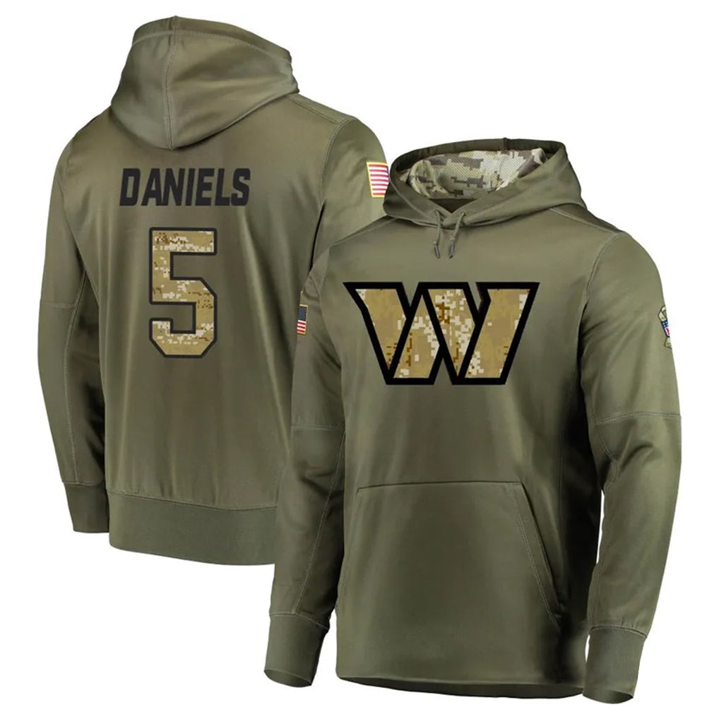 W.Commanders #5 Jayden Daniels Player Olive Salute to product image 1
