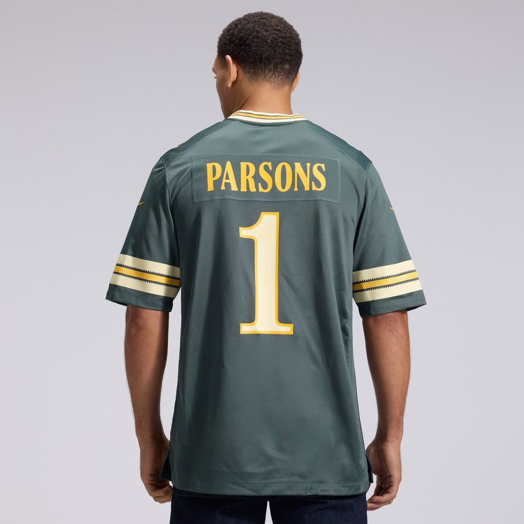 Green Bay Packers Micah Parsons Nike Green 2026 Rivalries Collection Game Jersey product image 3, provided for visual