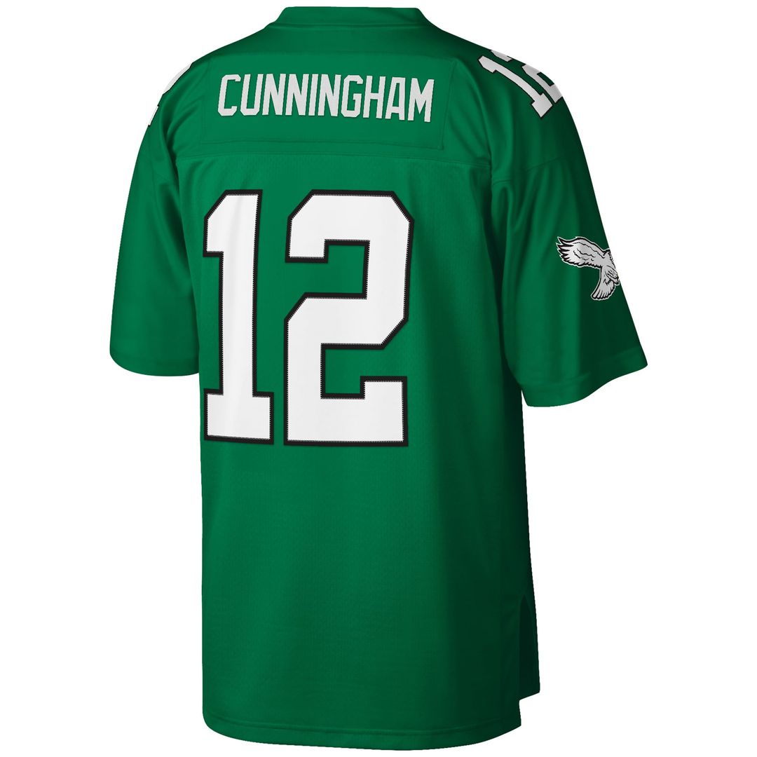 Philadelphia Eagles Randall Cunningham Mitchell & Ness Kelly Green Big & Tall 1990 Retired Player Replica Jersey product