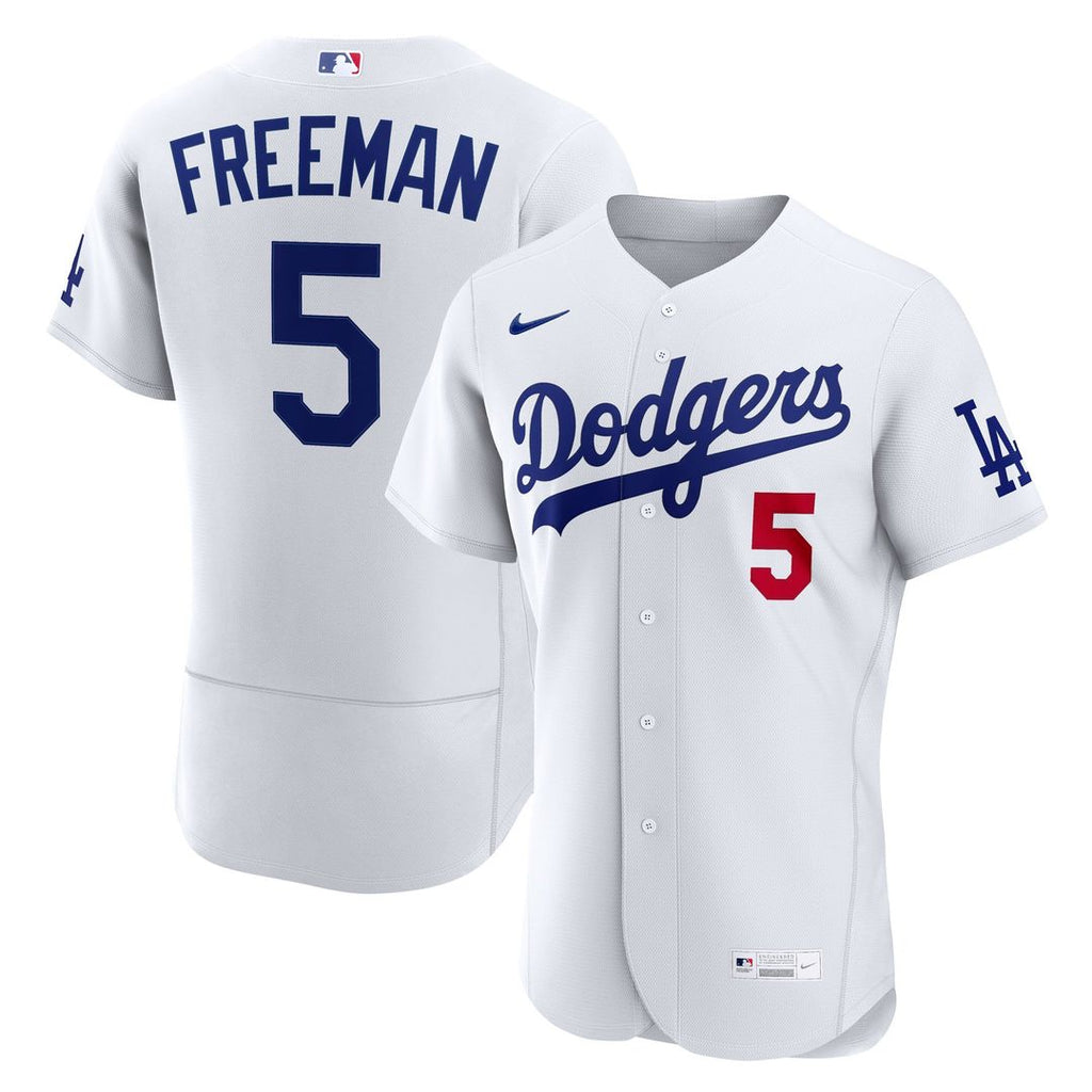 Los Angeles Dodgers Freddie Freeman Nike White Home Authentic Jersey product image 1, provided for visual reference and