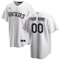 Colorado Rockies Nike White Home Replica Custom Jersey product image 1, provided for visual reference and product detail