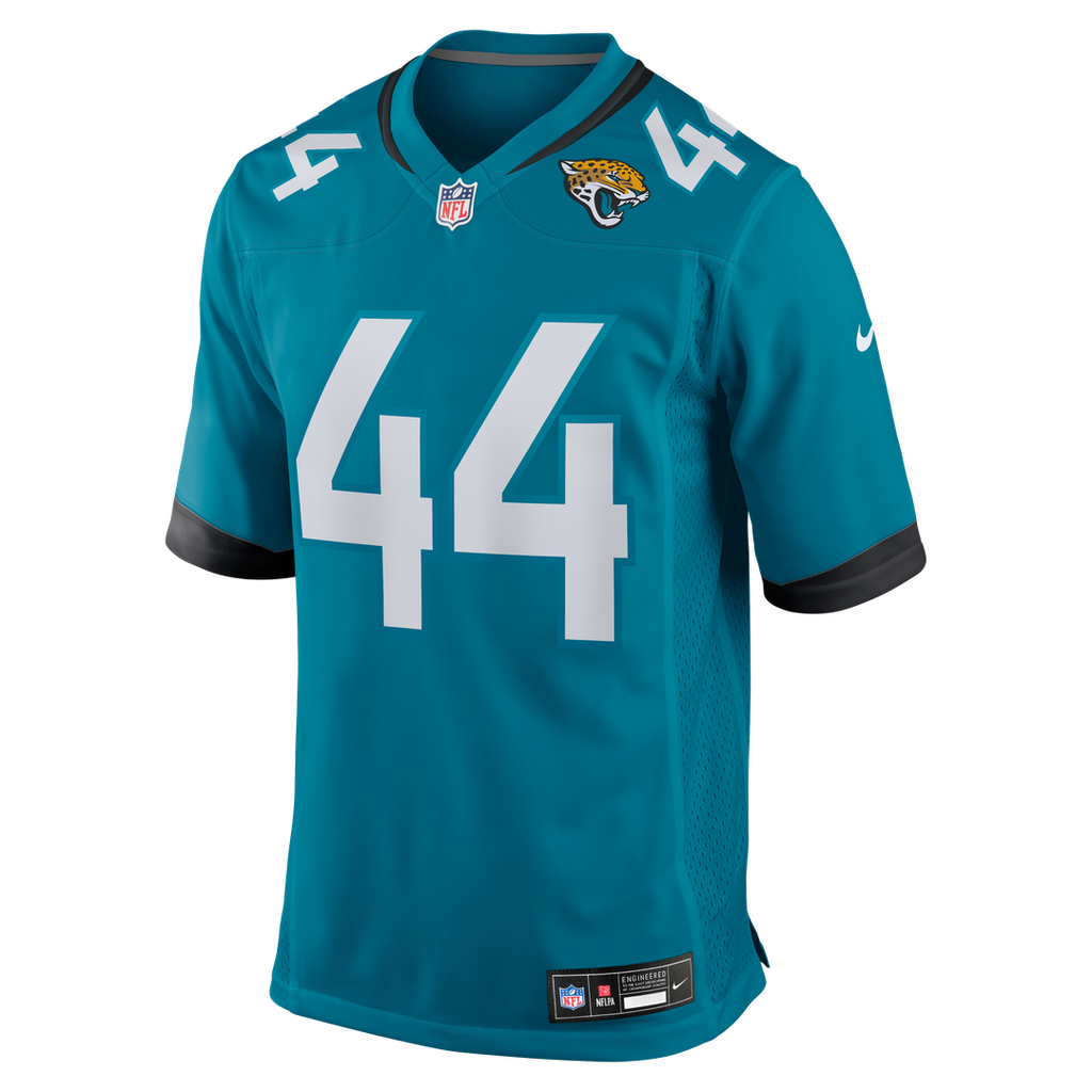 Jacksonville Jaguars Travon Walker Nike Black Player Game Jersey product image 14, provided for visual reference and product