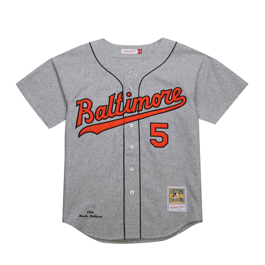 Baltimore Orioles Brooks Robinson Mitchell & Ness Gray Cooperstown Collection 1966 Authentic Jersey product image 2,