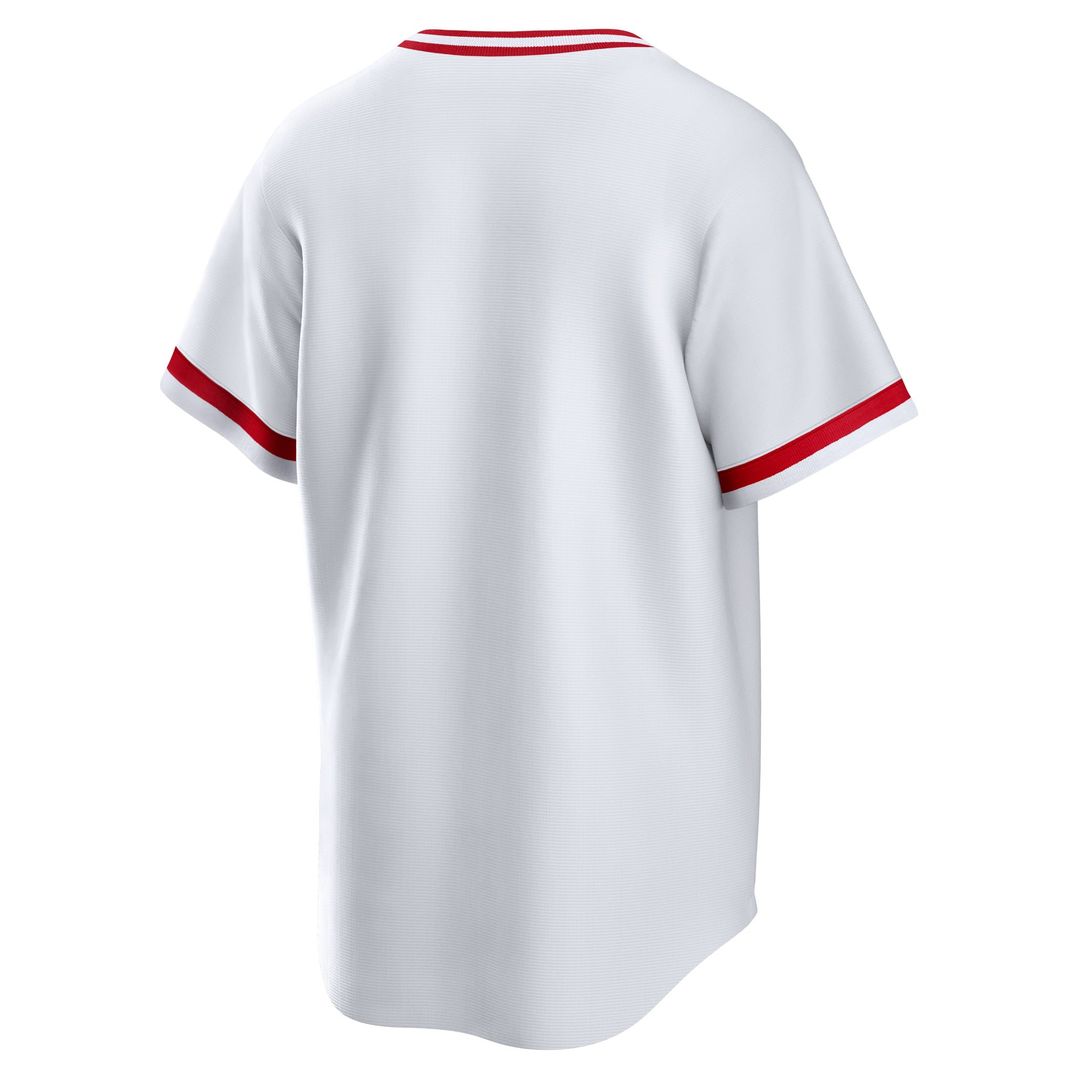 Cincinnati Reds Nike White Home Cooperstown Collection Team Jersey product image 3, provided for visual reference and