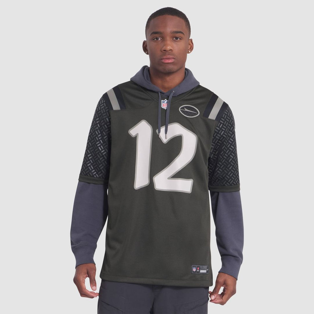 New York Jets Joe Namath Nike Green Rivalries Collection Retired Player Game Jersey product image 4, provided for visual