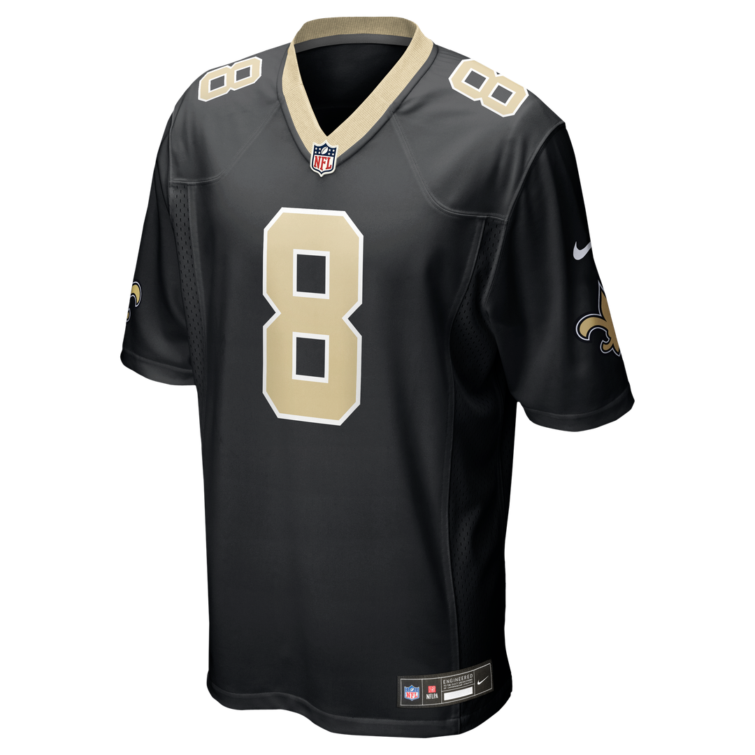 New Orleans Saints Archie Manning Nike Black Game Retired Player Jersey product image 2, provided for visual reference and