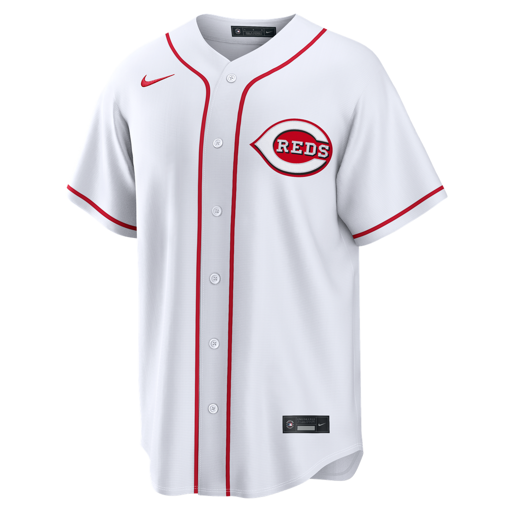 Cincinnati Reds Elly De La Cruz Nike White Home Replica Jersey product image 2, provided for visual reference and product