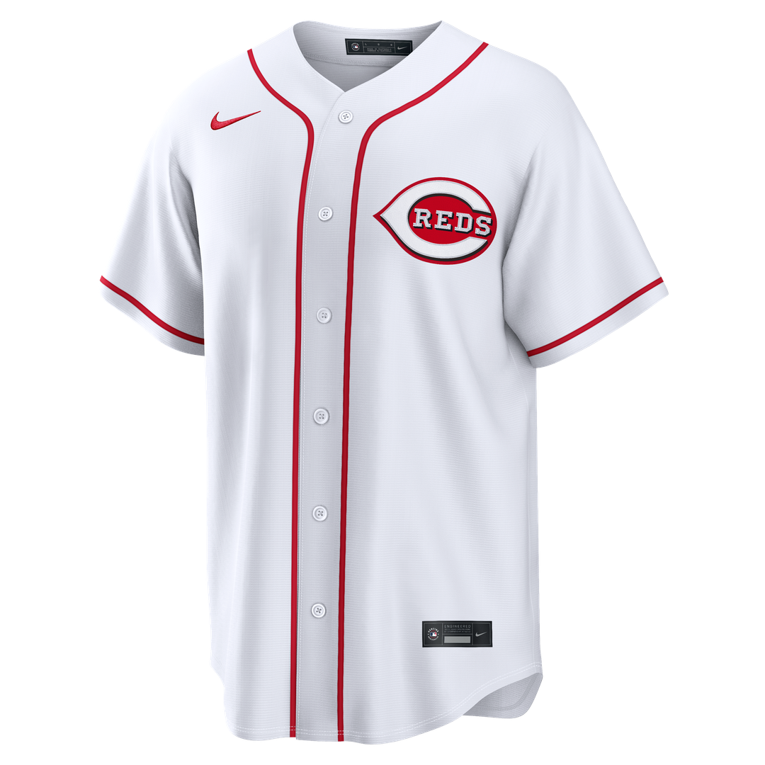 Cincinnati Reds Elly De La Cruz Nike White Home Replica Jersey product image 2, provided for visual reference and product