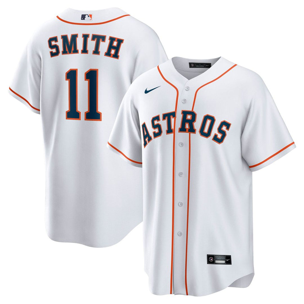 Houston Astros Cam Smith Nike White Home Replica Jersey product image 1, provided for visual reference and product detail