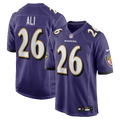 Baltimore Ravens Rasheen Ali Nike Purple Team Game Jersey product image 1, provided for visual reference and product detail