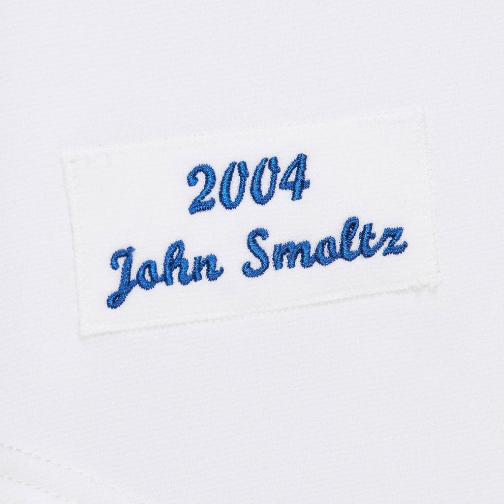 Atlanta Braves John Smoltz Mitchell & Ness White 2004 Cooperstown Collection Authentic Throwback Jersey product image 5,