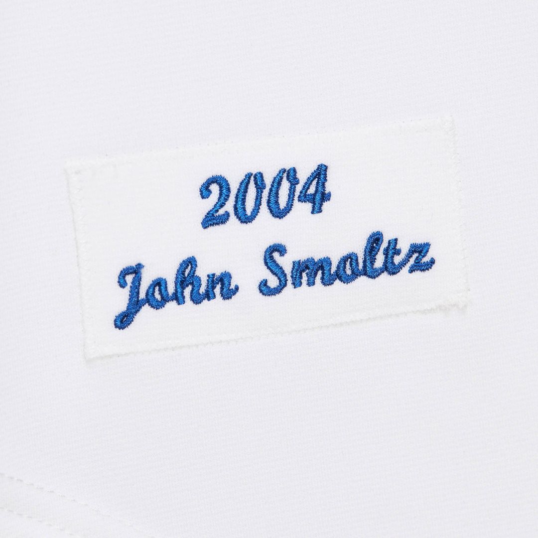 Atlanta Braves John Smoltz Mitchell & Ness White 2004 Cooperstown Collection Authentic Throwback Jersey product image 5,