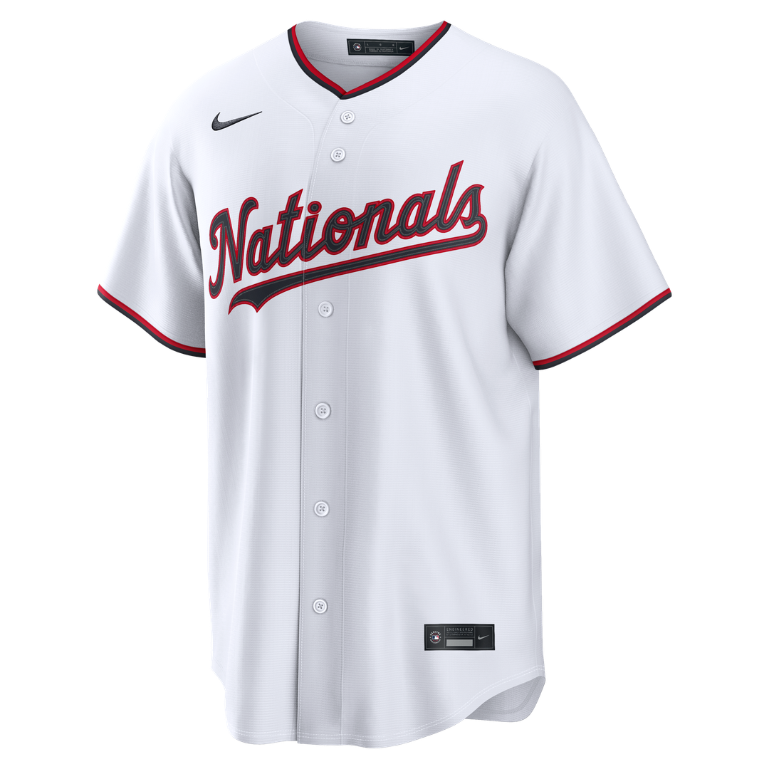 Washington Nationals Dylan Crews Nike White Home Replica Jersey product image 2, provided for visual reference and product