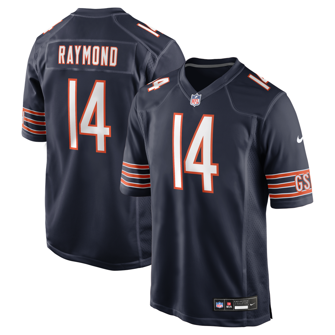 Chicago Bears Kalif Raymond Nike Navy Team Game Jersey product image 1, provided for visual reference and product detail