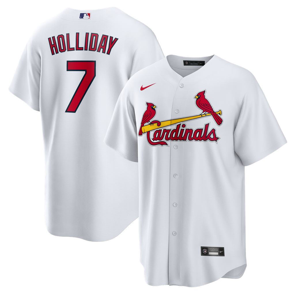 St. Louis Cardinals Matt Holliday Nike White Home Retired Player Replica Jersey product image 1, provided for visual