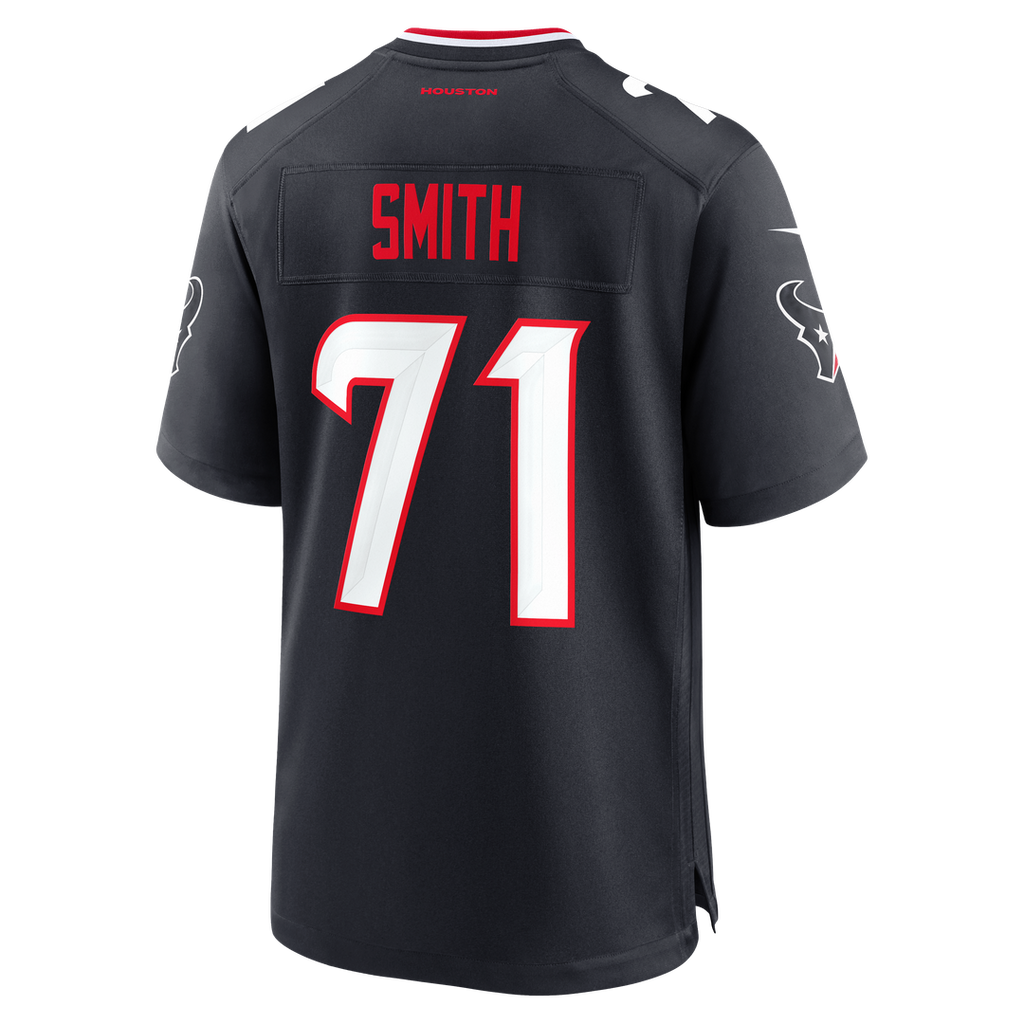 Houston Texans Braden Smith Nike Navy Team Game Jersey product image 3, provided for visual reference and product detail
