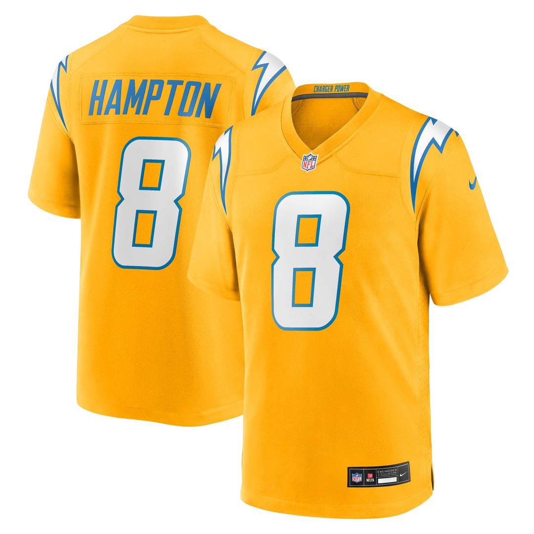 Los Angeles Chargers Omarion Hampton Nike Navy Alternate Super Chargers Game Player Jersey product image 12, provided for