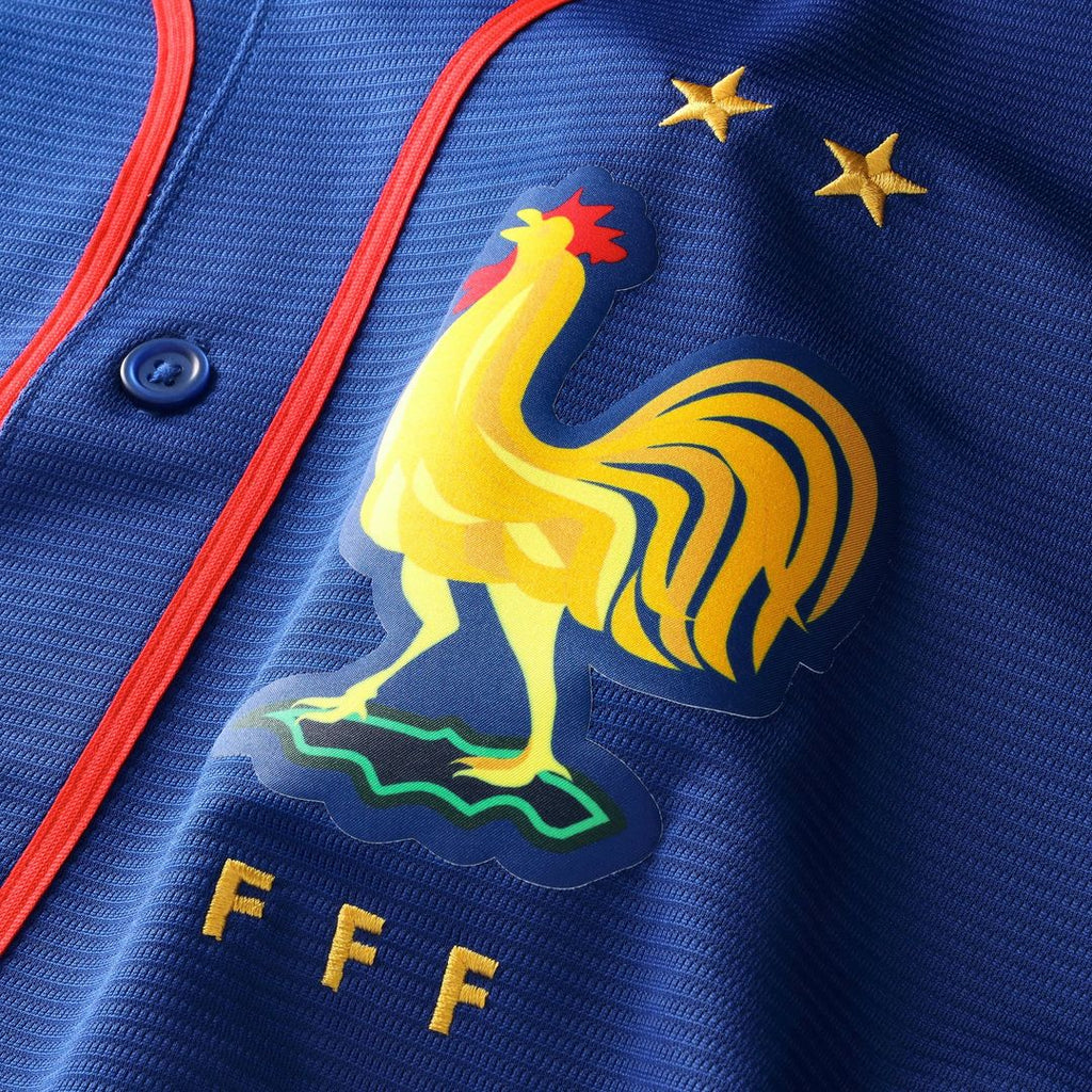 France National Team x MLB Nike Blue Stadium Replica Jersey product image 5, provided for visual reference and product