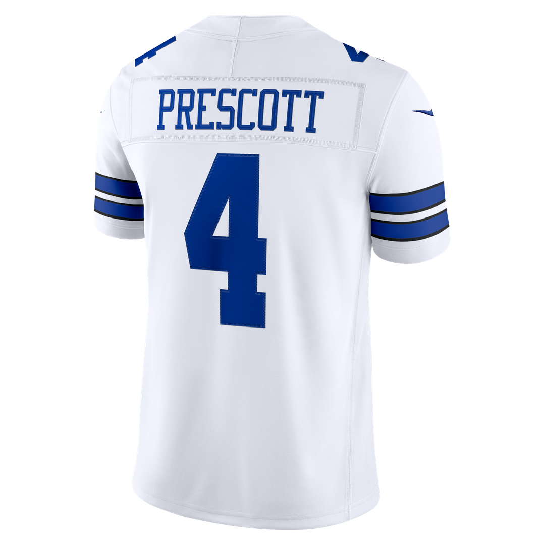 Dallas Cowboys Dak Prescott Nike White Vapor F.U.S.E. Stitched Limited Jersey product image 6, provided for visual reference