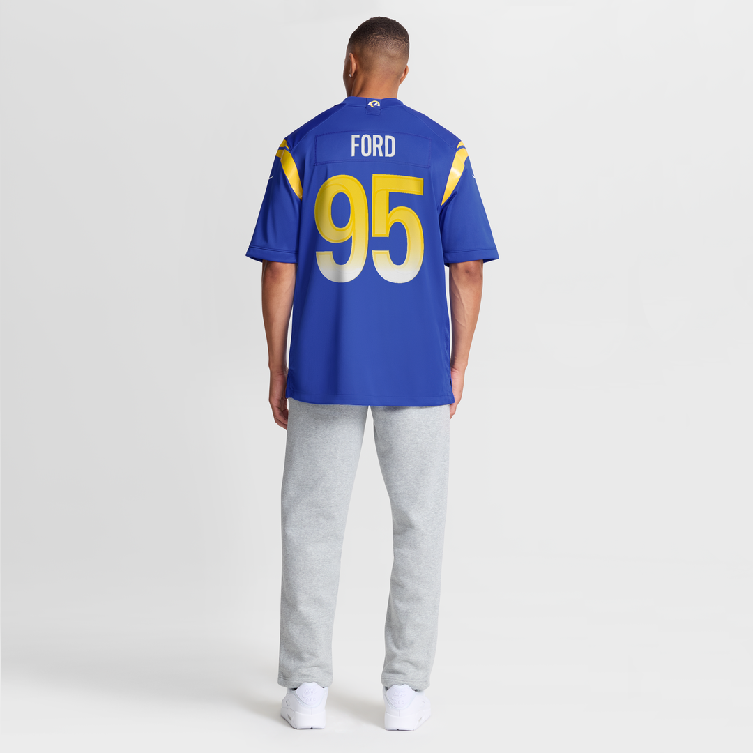 Los Angeles Rams Poona Ford Nike Royal Team Game Jersey product image 8, provided for visual reference and product detail