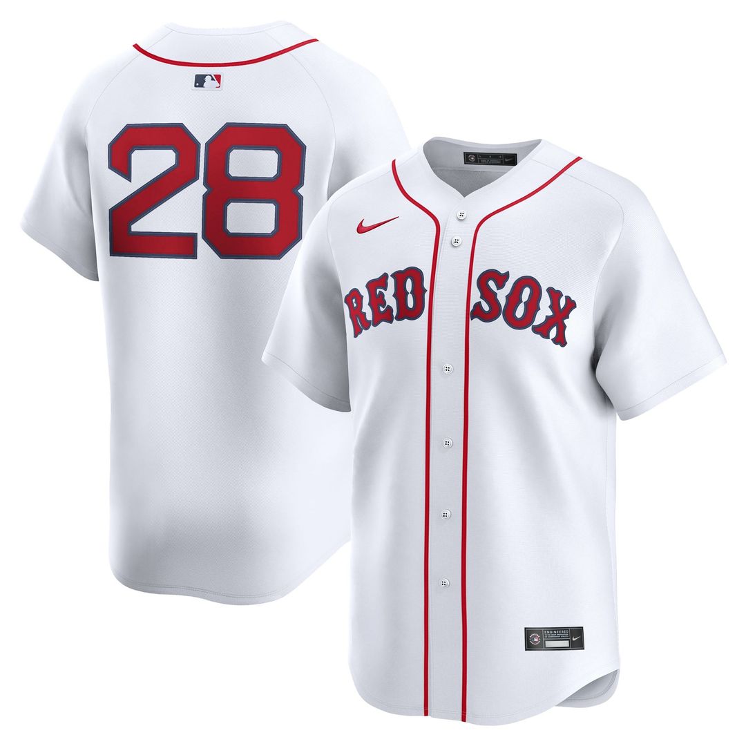 Boston Red Sox Kristian Campbell Nike White Home Limited Jersey product image 1, provided for visual reference and product