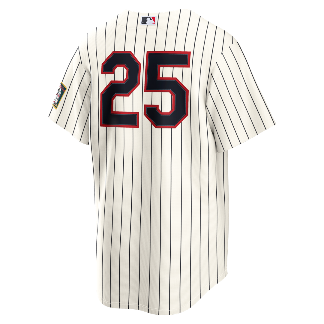 Minnesota Twins Byron Buxton Nike Cream 2026 Field of Dreams Stadium Jersey product image 3, provided for visual reference