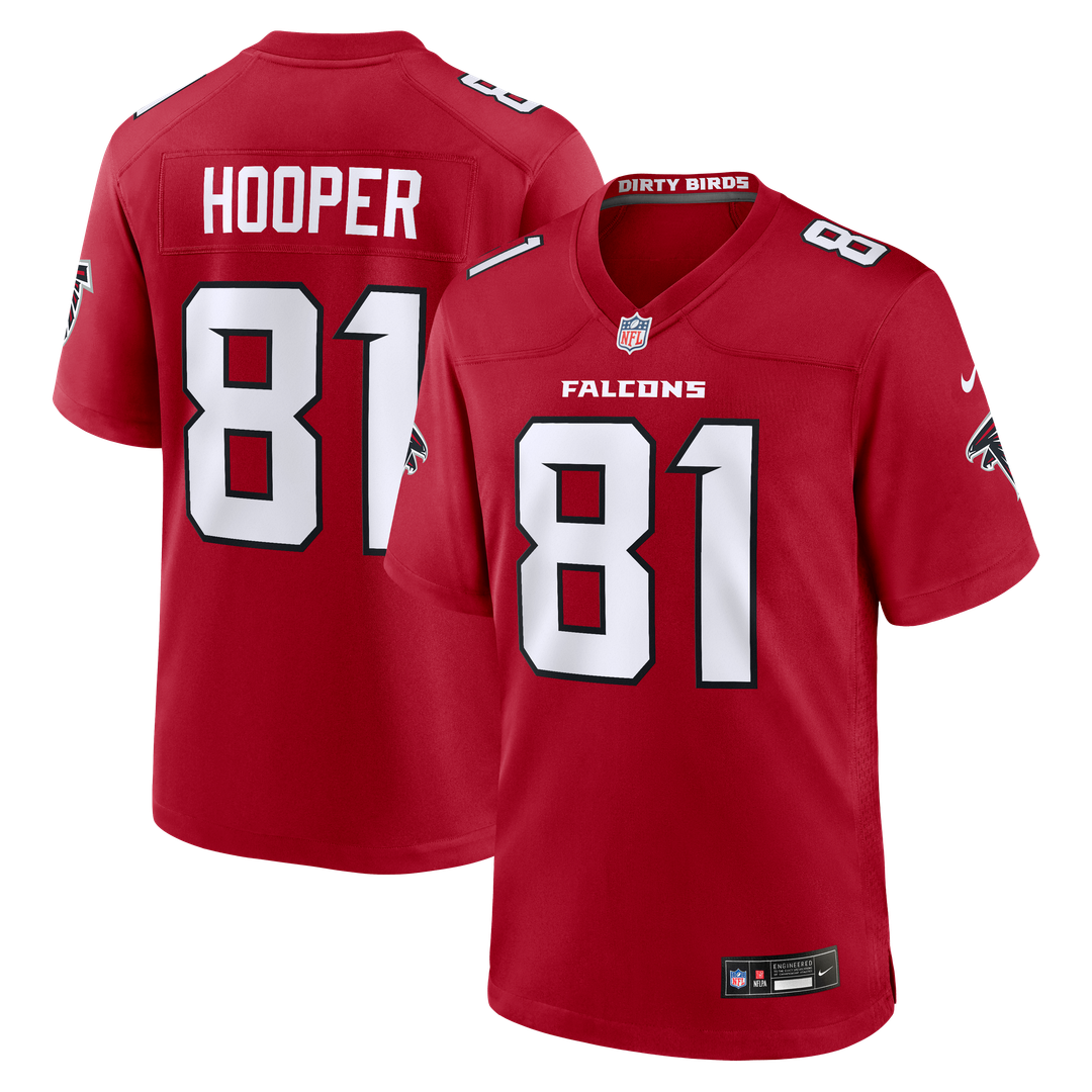 Atlanta Falcons Austin Hooper Nike Red Team Game Jersey product image 1, provided for visual reference and product detail