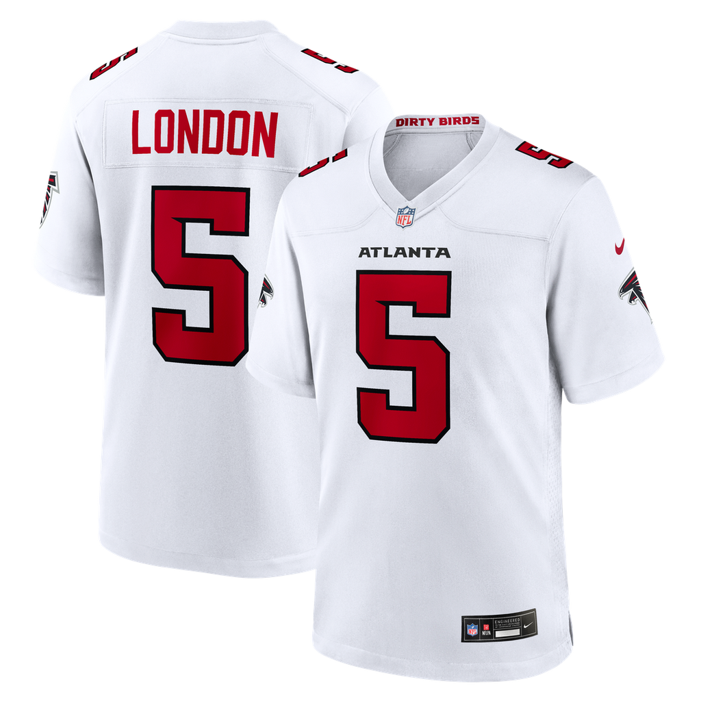 Atlanta Falcons Drake London Nike White Game Jersey product image 8, provided for visual reference and product detail review