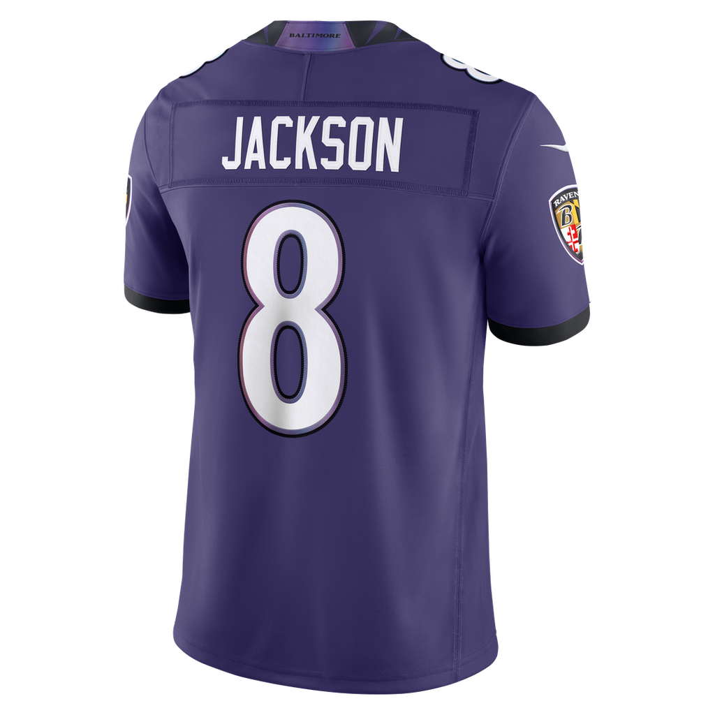 Baltimore Ravens Lamar Jackson Nike White Vapor F.U.S.E. Stitched Limited Jersey product image 29, provided for visual