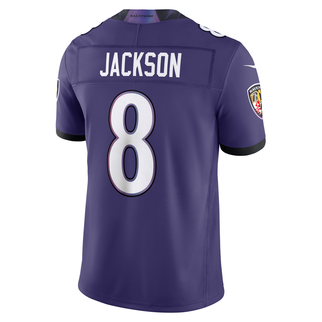 Baltimore Ravens Lamar Jackson Nike White Vapor F.U.S.E. Stitched Limited Jersey product image 29, provided for visual