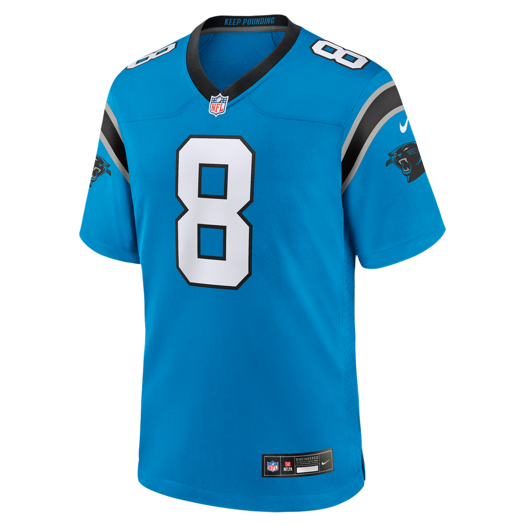 Carolina Panthers Jaycee Horn Nike Blue Alternate Game Jersey product image 6, provided for visual reference and product
