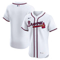 Atlanta Braves Nike White Home Elite Jersey product image 1, provided for visual reference and product detail review