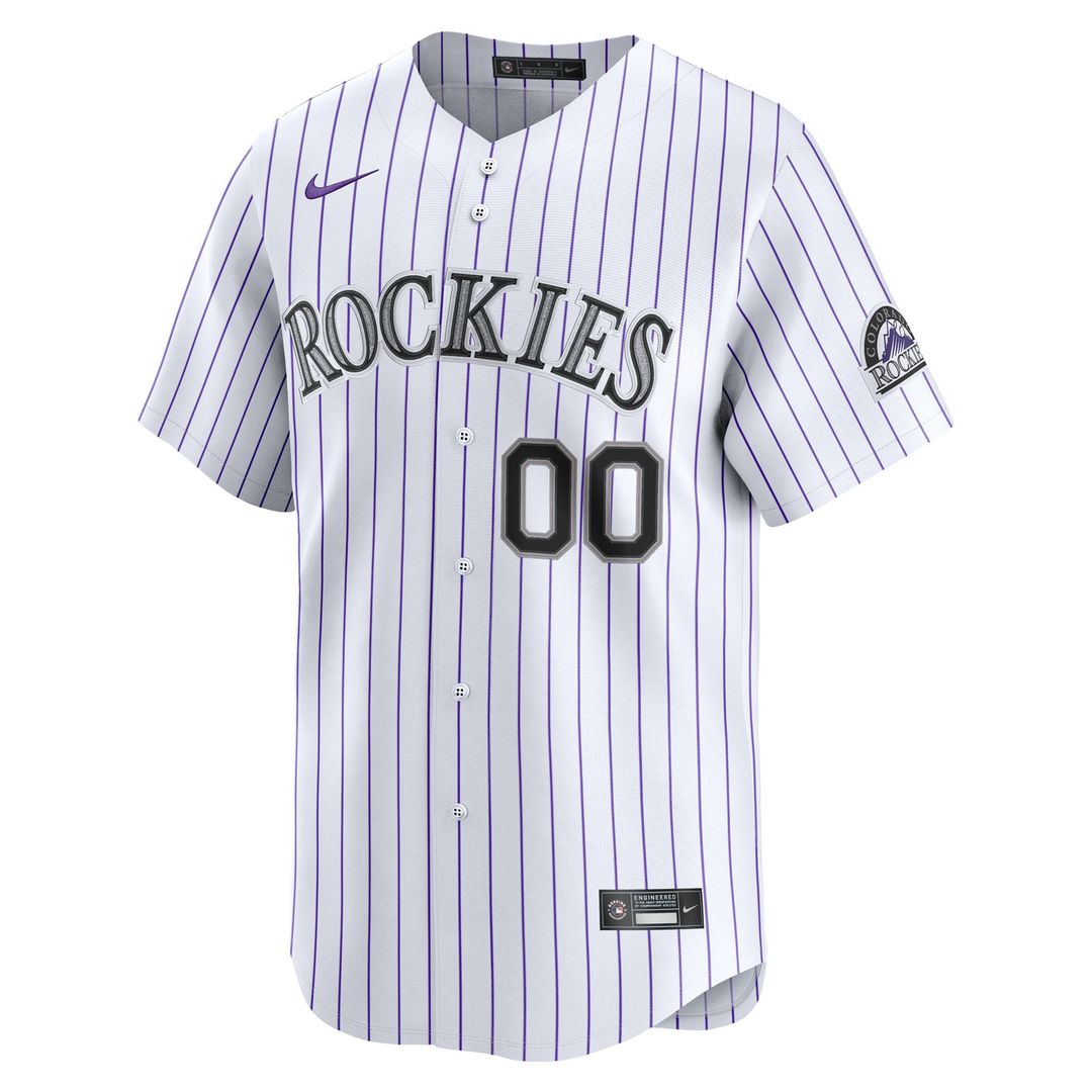 Colorado Rockies Nike White Home Limited Pick-A-Player Retired Roster Jersey product image 2, provided for visual reference
