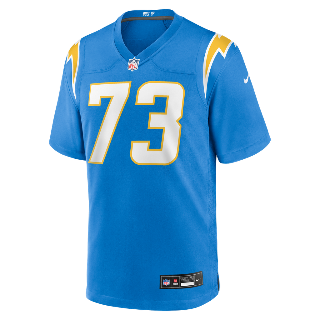 Los Angeles Chargers Alex Harkey Nike Powder Blue Team Game Jersey product image 4, provided for visual reference and