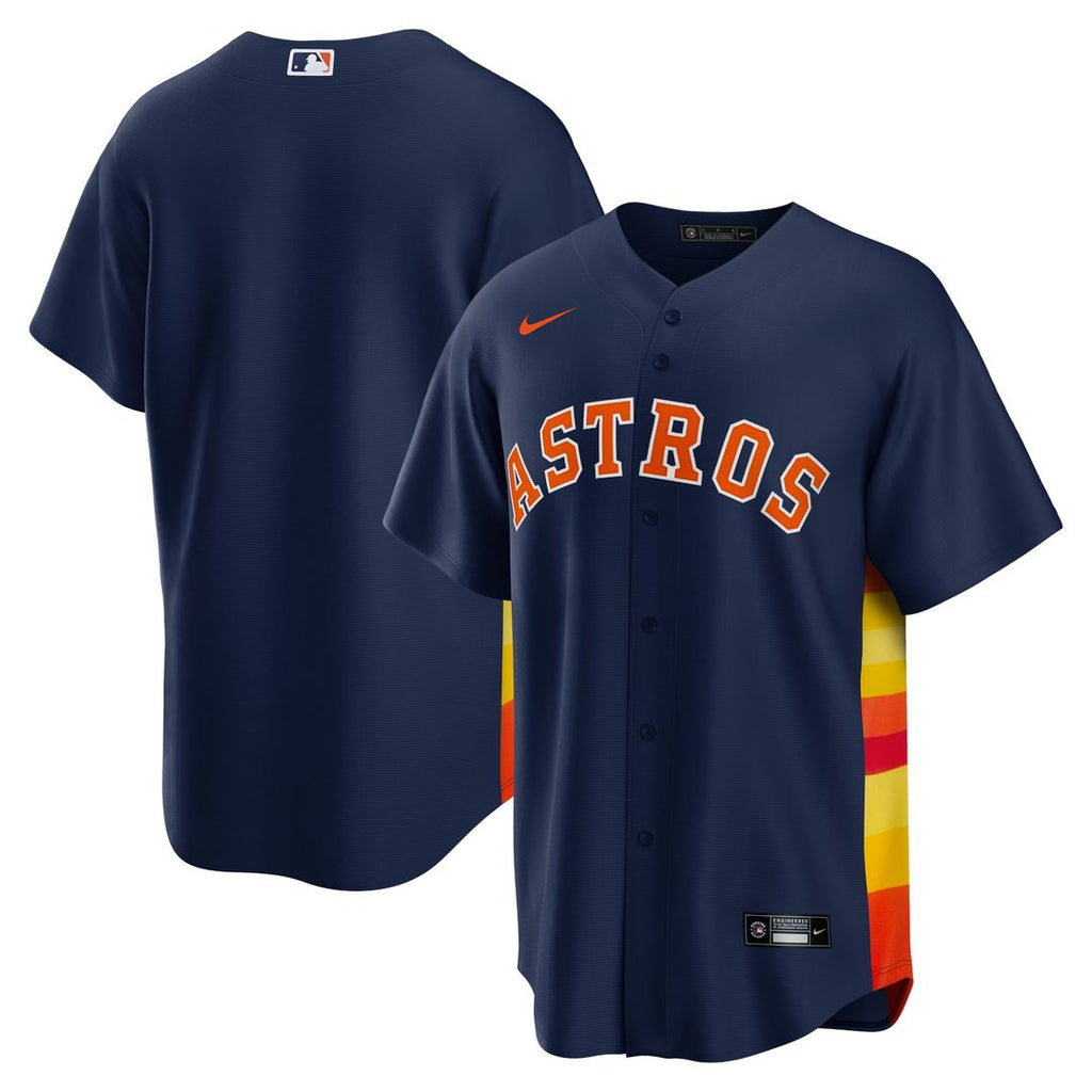Houston Astros Nike Orange Alternate Replica Team Jersey product image 10, provided for visual reference and product detail