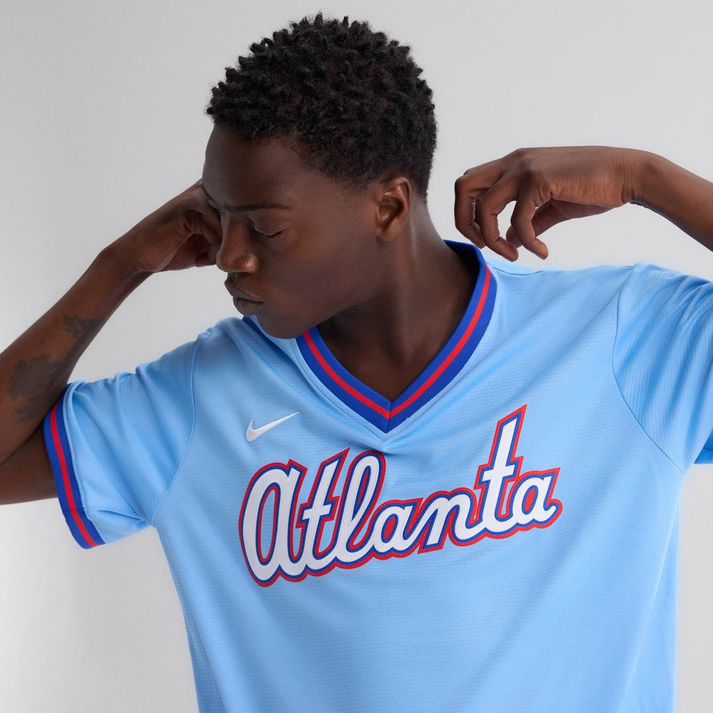 Atlanta Braves Nike Powder Blue 2026 City Connect Stadium Jersey product image 9, provided for visual reference and product