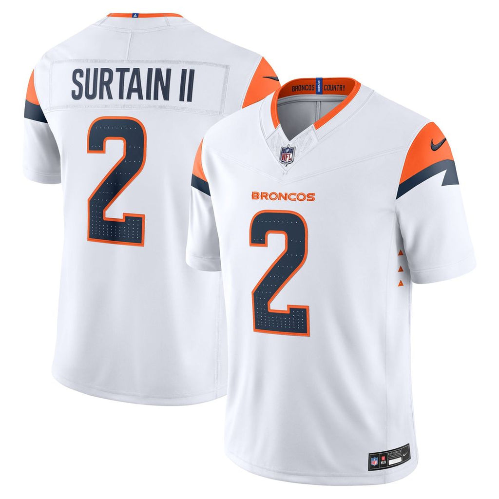 Denver Broncos Pat Surtain II Nike Navy Alternate Vapor F.U.S.E. Stitched Limited Jersey product image 21, provided for