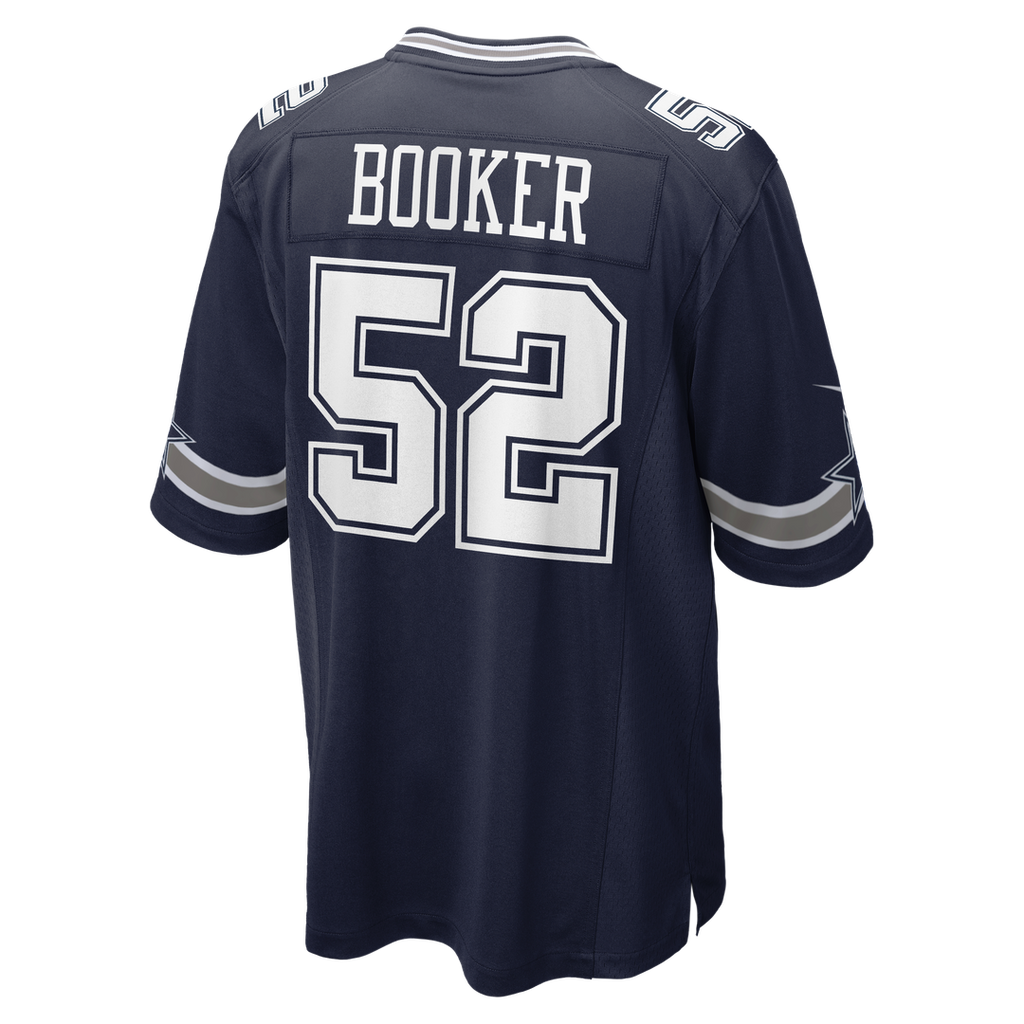 Dallas Cowboys Tyler Booker Nike Navy Team Game Jersey product image 3, provided for visual reference and product detail