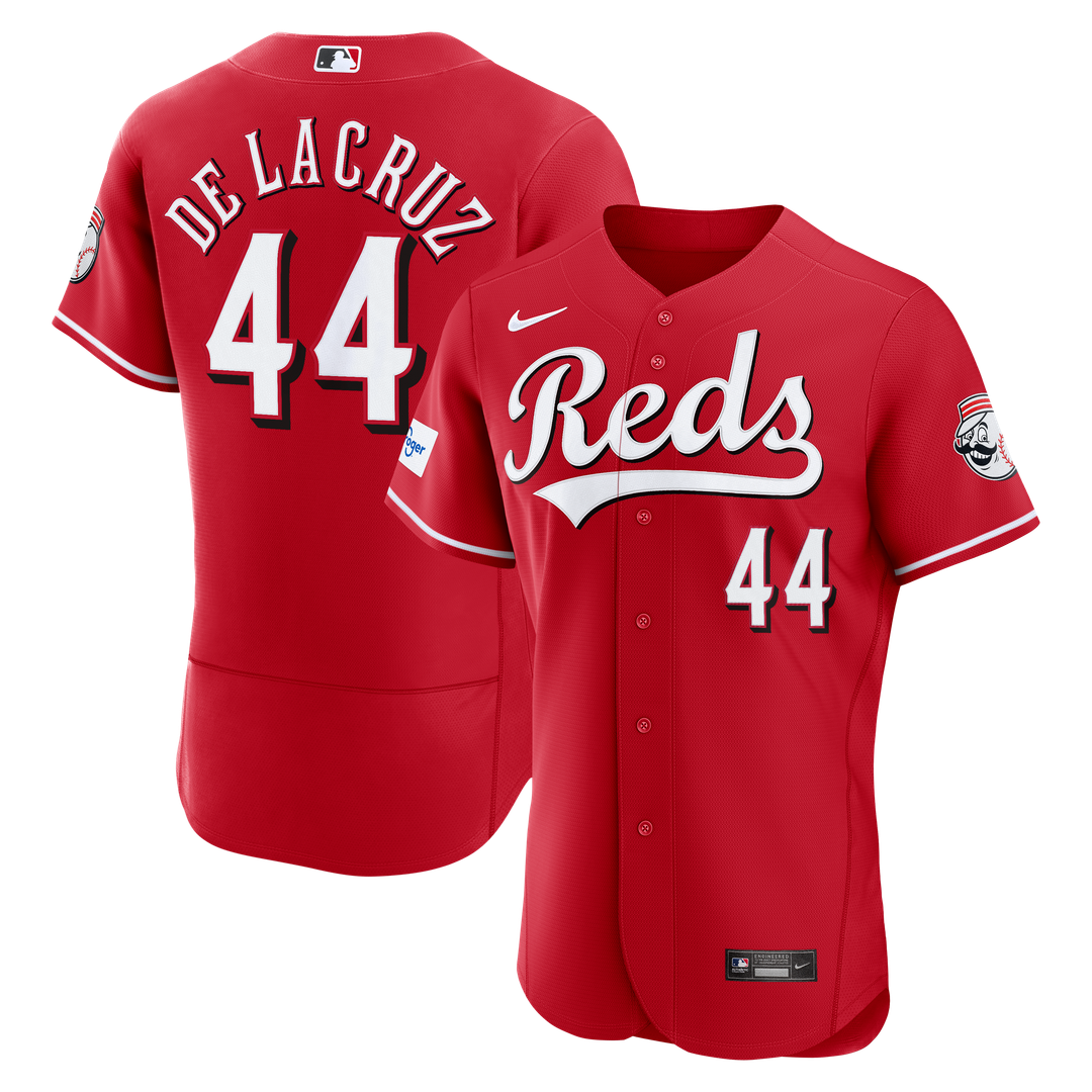 Cincinnati Reds Elly De La Cruz Nike Red Alternate Authentic Sponsor Patch Jersey product image 4, provided for visual