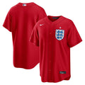England National Team x MLB Nike Red Stadium Replica Jersey product image 1, provided for visual reference and product