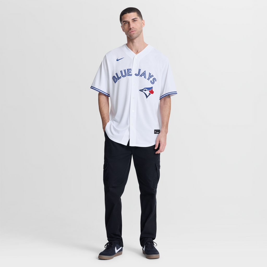 Toronto Blue Jays Addison Barger Nike White Home Replica Jersey product image 4, provided for visual reference and product